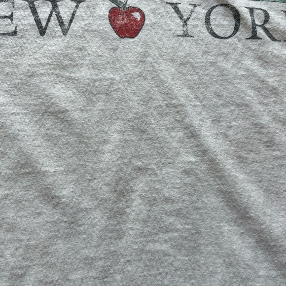 Women's Golden Hour T-Shirt White New York One Size Big Apple Liberty Oversized - Picture 6 of 10